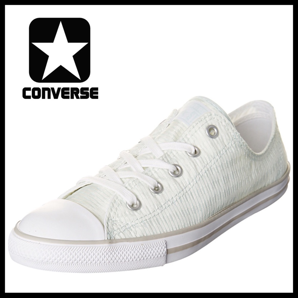 CONVERSE DAINTY LO OX TOPS CHUCK TAYLOR SNEAKERS - Picture 5 of 8